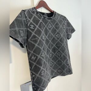 Grey Vintage Chanel Tee size 34